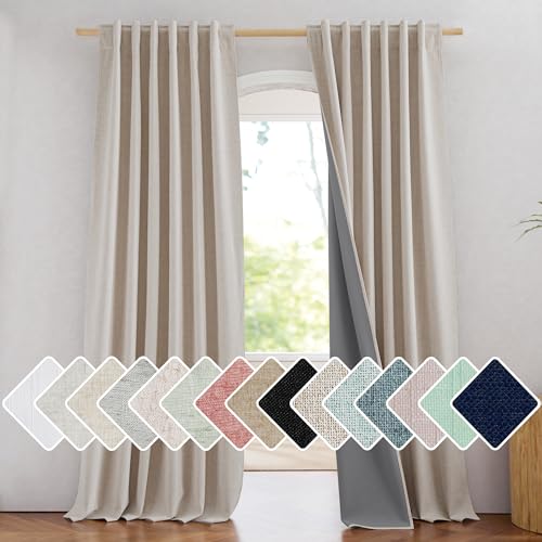NICETOWN Rod Pocket Blackout Curtains (102")