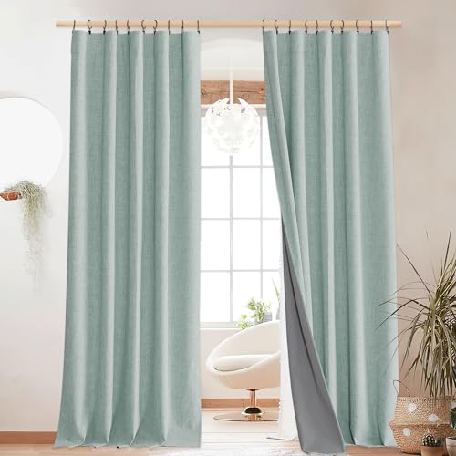 NICETOWN Linen Blackout 102"