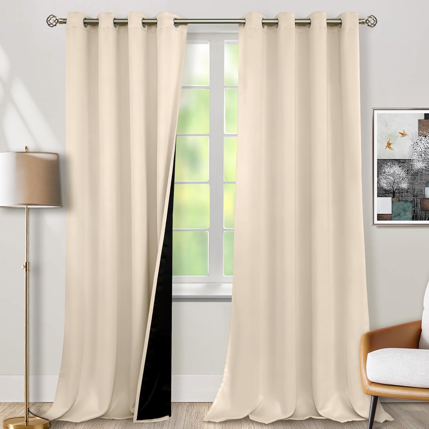 BGment Blackout Curtains (Champagne)