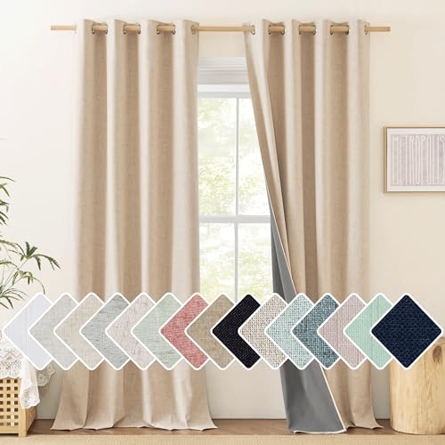 NICETOWN 108" Cream Linen