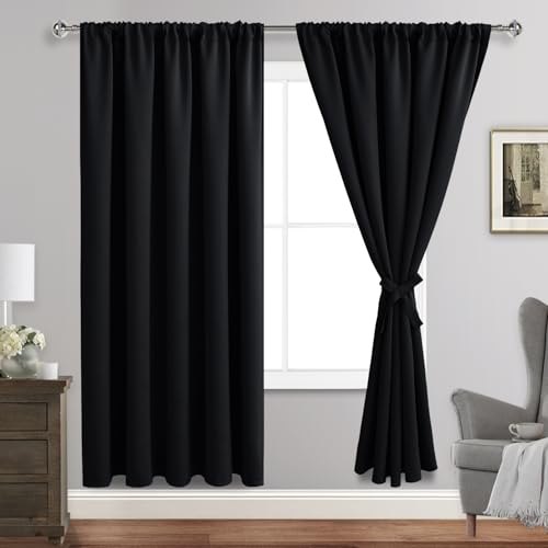JIUZHEN 60 x 72 in Blackout Curtains