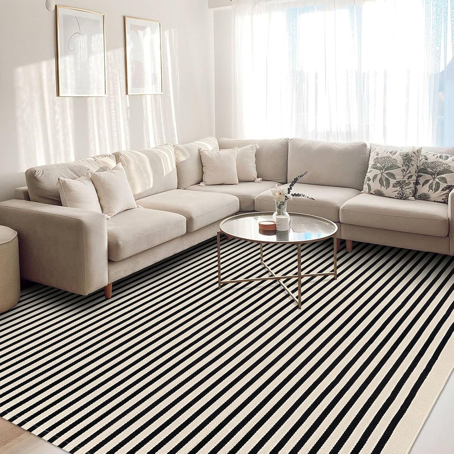 KOZYFLY Striped Rug (8x10)