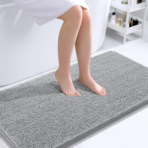 OLANLY 44x24 Chenille Bath Rug
