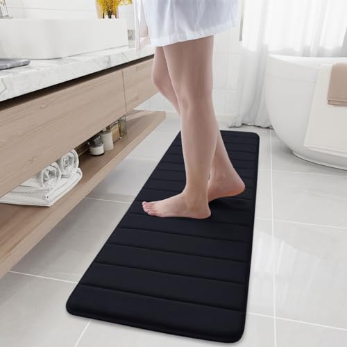 Buganda Memory Foam Bath Mat, 59" x 17"