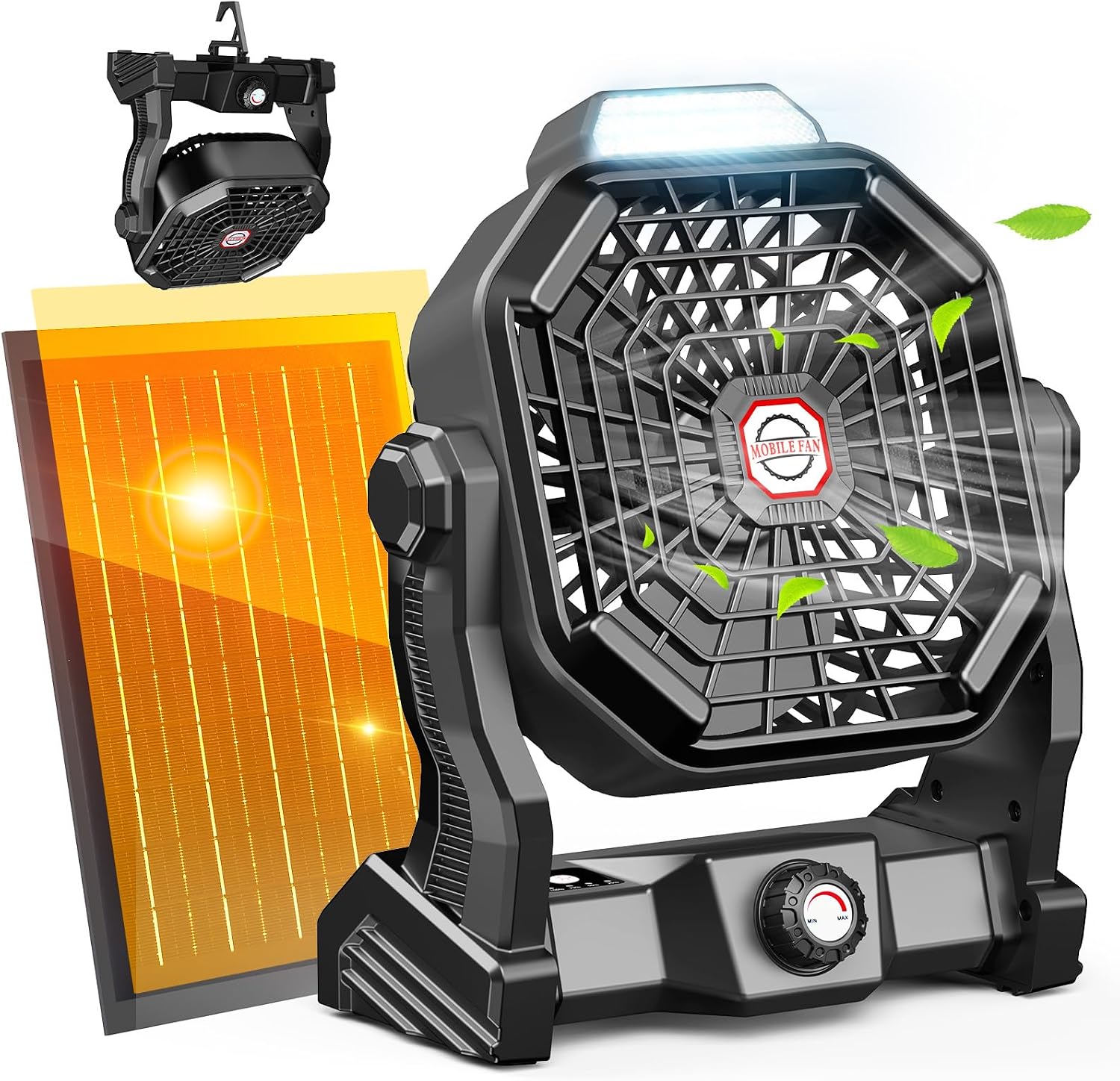Drchop 20000mAh Solar Camping Fan