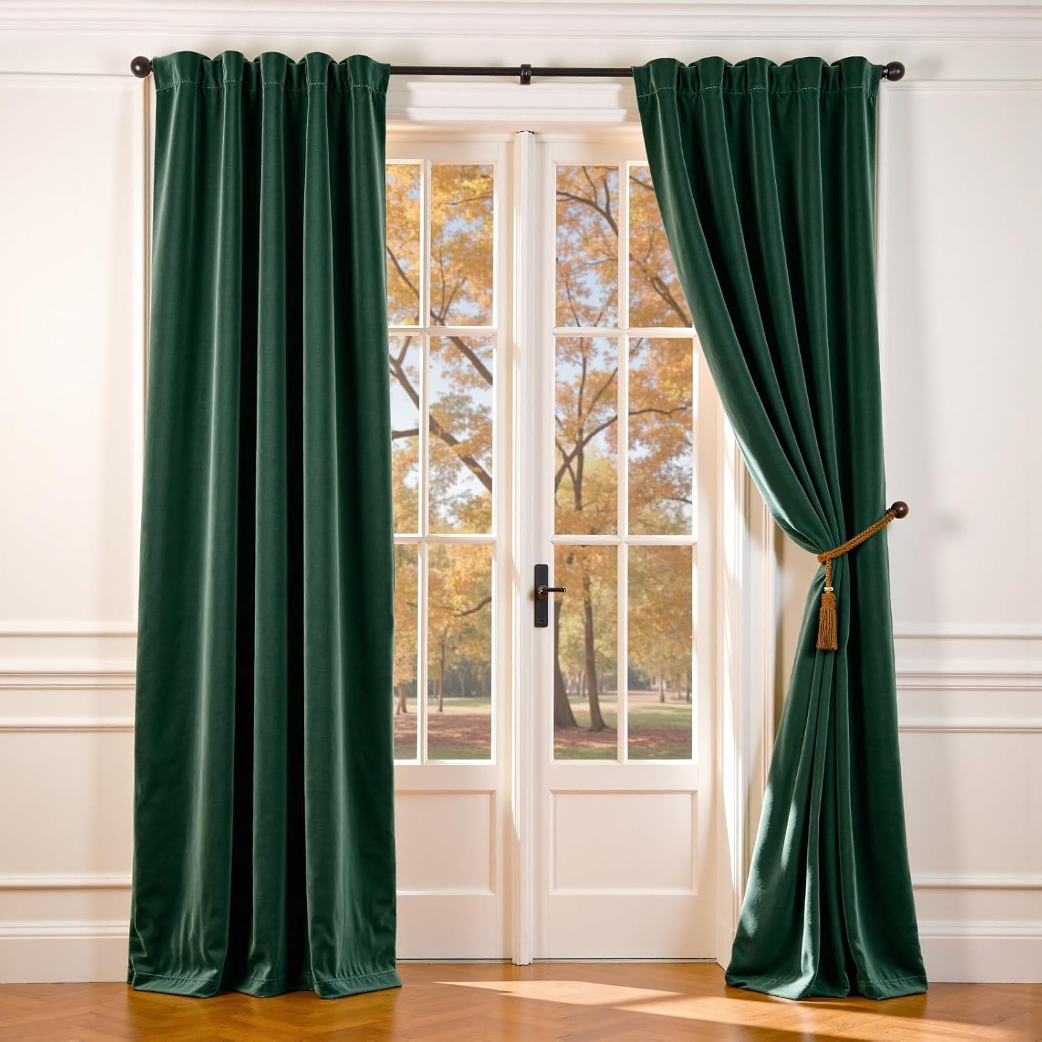 Lazzzy Velvet Emerald Green 90"