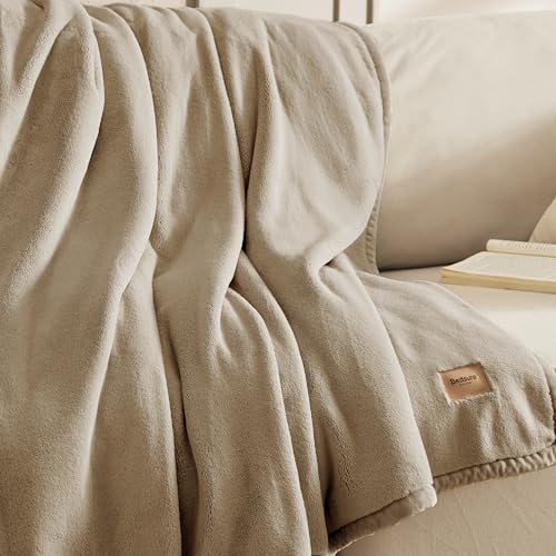 Bedsure Twin 500Gsm Thick Heavy Warm Fall Blanket - GentleSoft Cozy Fleece Throws, 66x90 Inch