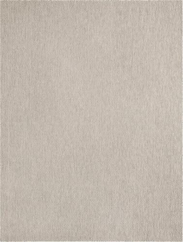 Unique Loom Outdoor Solid Collection Area Rug (7' 10" x 10' Rectangle Light Gray/Ivory)