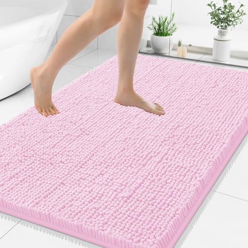Smiry Luxury Chenille Bathroom Rugs 40x32