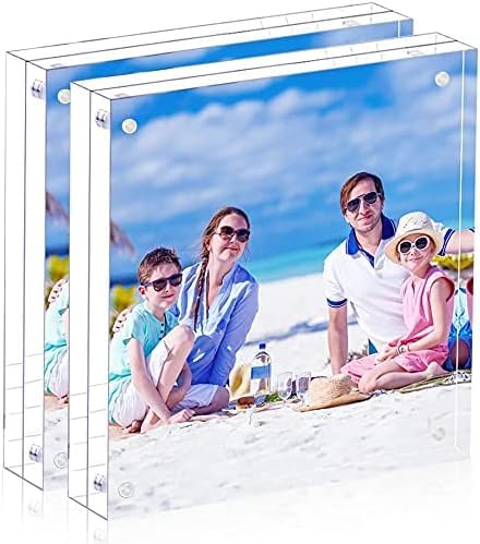 JUOIFIP 2 pack 8x8 Acrylic Frames