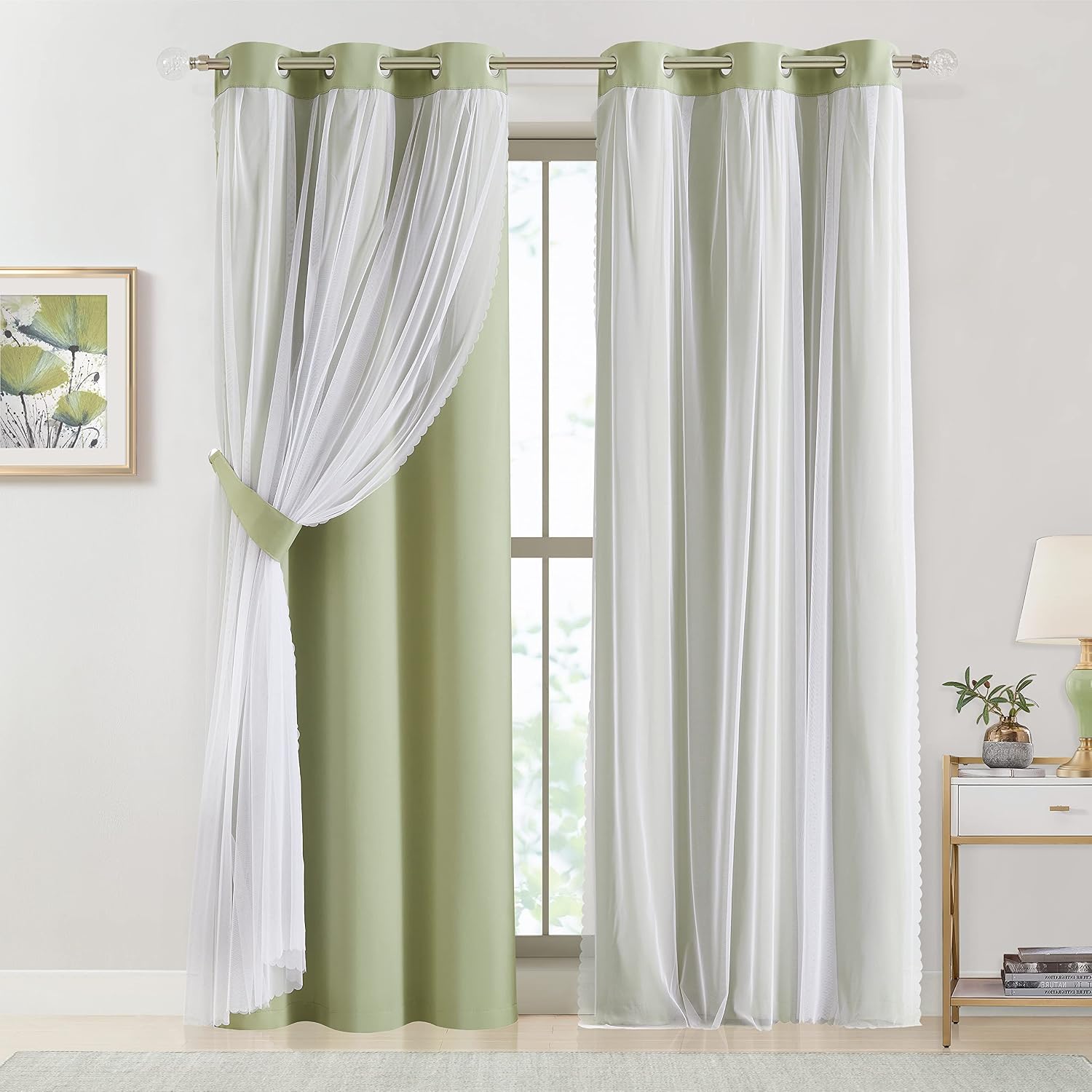 Bujasso Sage Green 90% Blackout