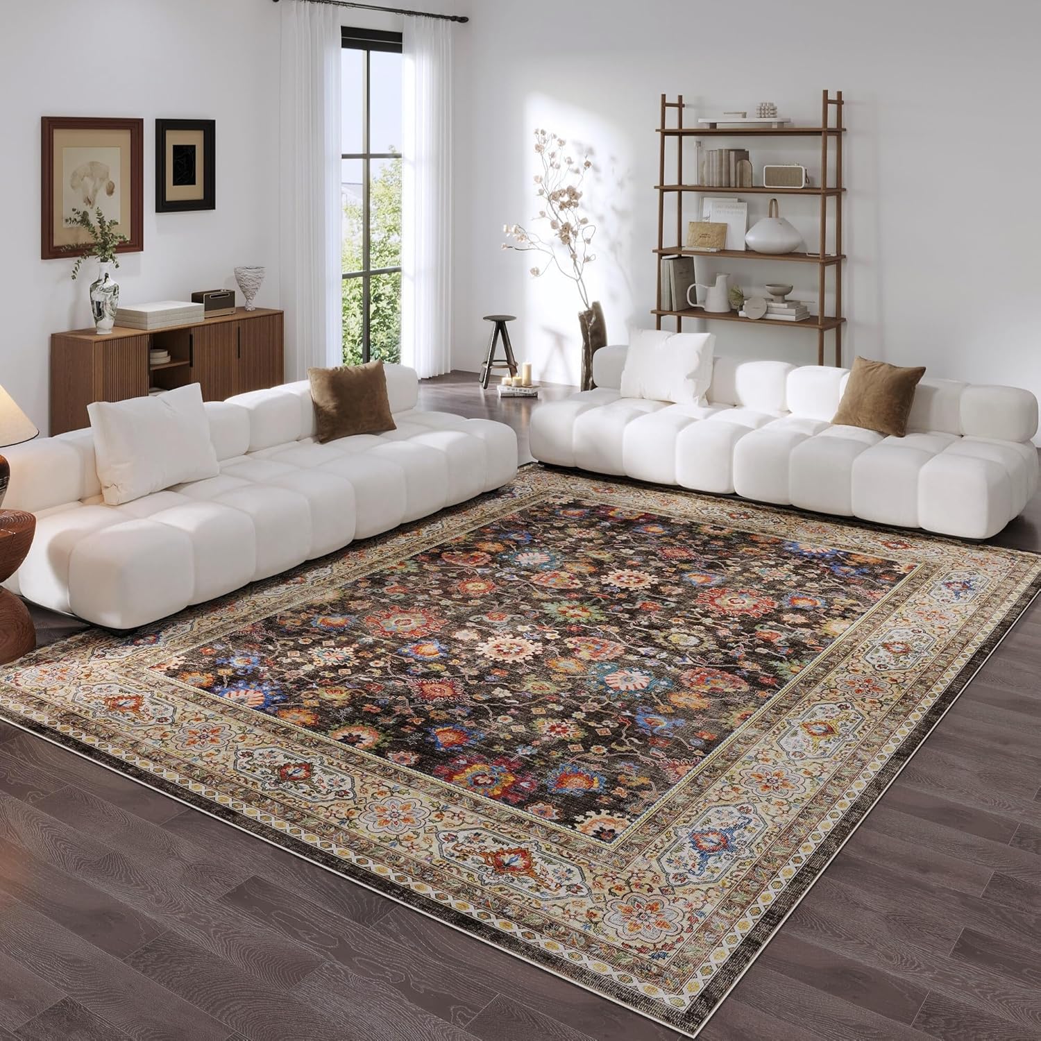 Rugcomf Area Rug 8x10 (Dark Espresso)