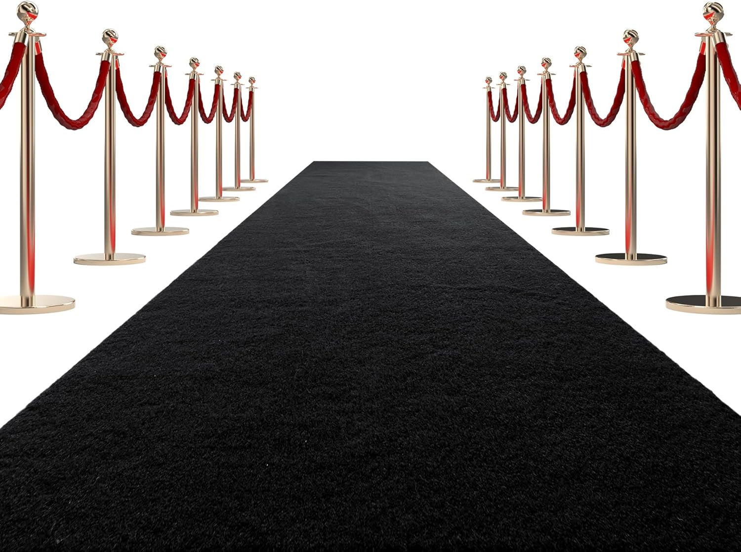 HOMBYS 3x10 ft Black Runner