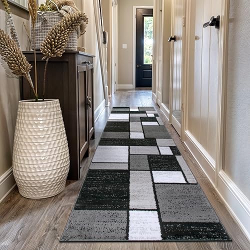 Rugshop Contemporary Modern Boxes (Gray)