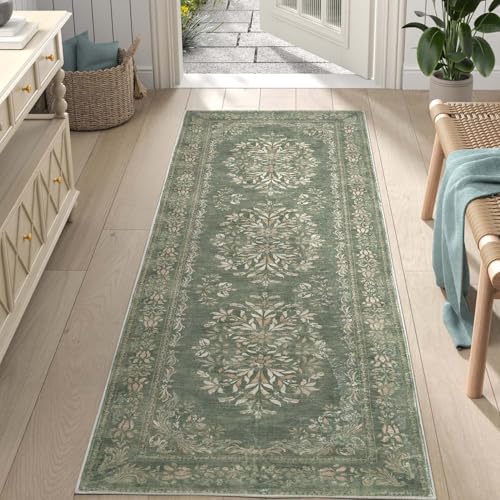 jinchan Hallway Runner Rug 2x8 Vintage Floral