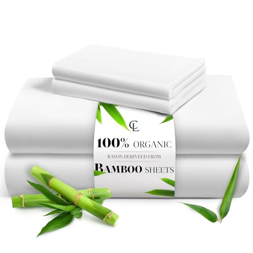 LuxClub Full Size Bamboo Sheets (White)