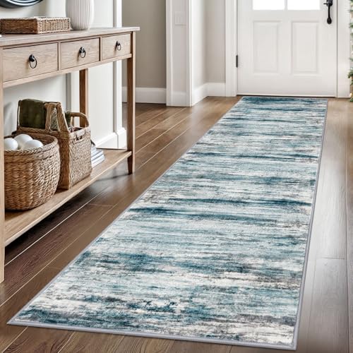 KOZYFLY Modern Abstract Hallway Runner Rug