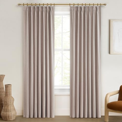 QJmydeco 95" Farmhouse Linen Blackout
