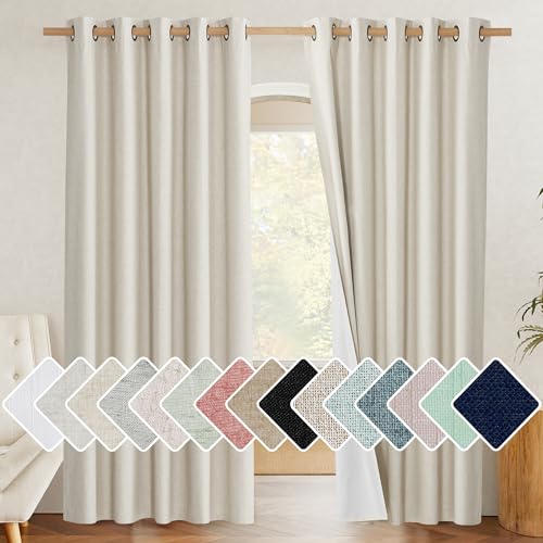 NICETOWN Linen 100% Blackout