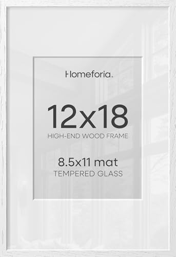 Homeforia 12x18 Frame White Wood