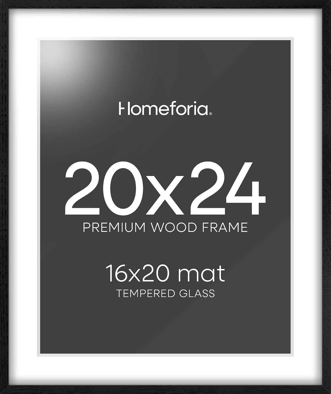 Homeforia Black Wood 20x24
