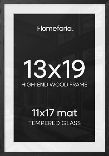 Homeforia 13x19 Picture Frame Black