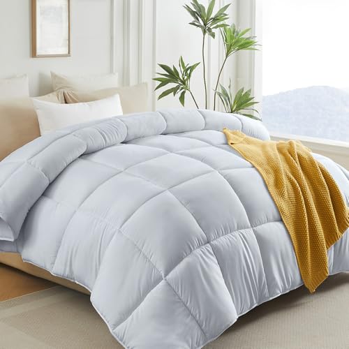 L LOVSOUL Twin Down Alternate Comforter (Light Grey)