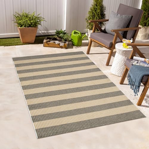 Black & Tan Boho Rug 3x5