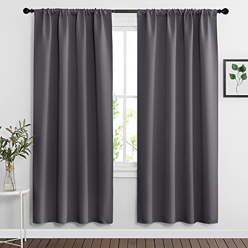 RYB HOME Blackout Curtains (Grey)