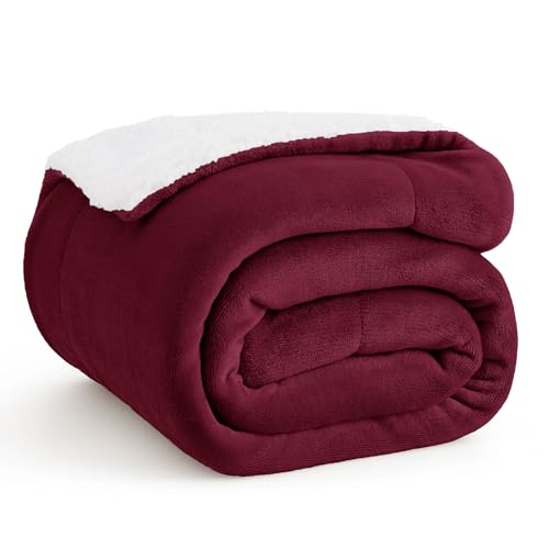 Bedsure GentleSoft Sherpa (Burgundy)