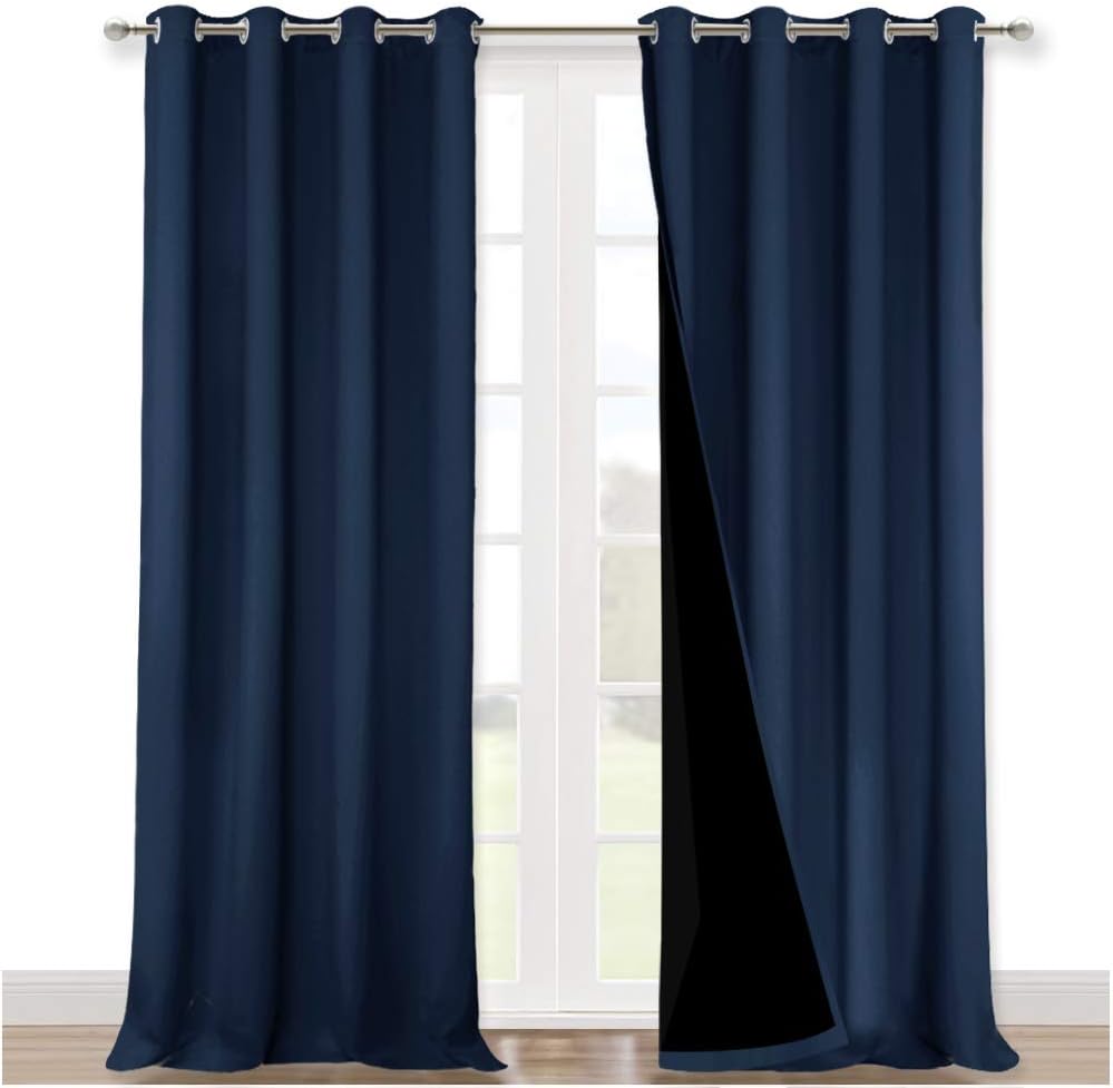 NICETOWN 100% Blackout Curtain Set