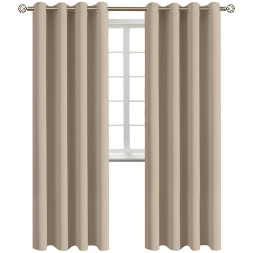 BGment Blackout Curtains (46 x 84, Sand)