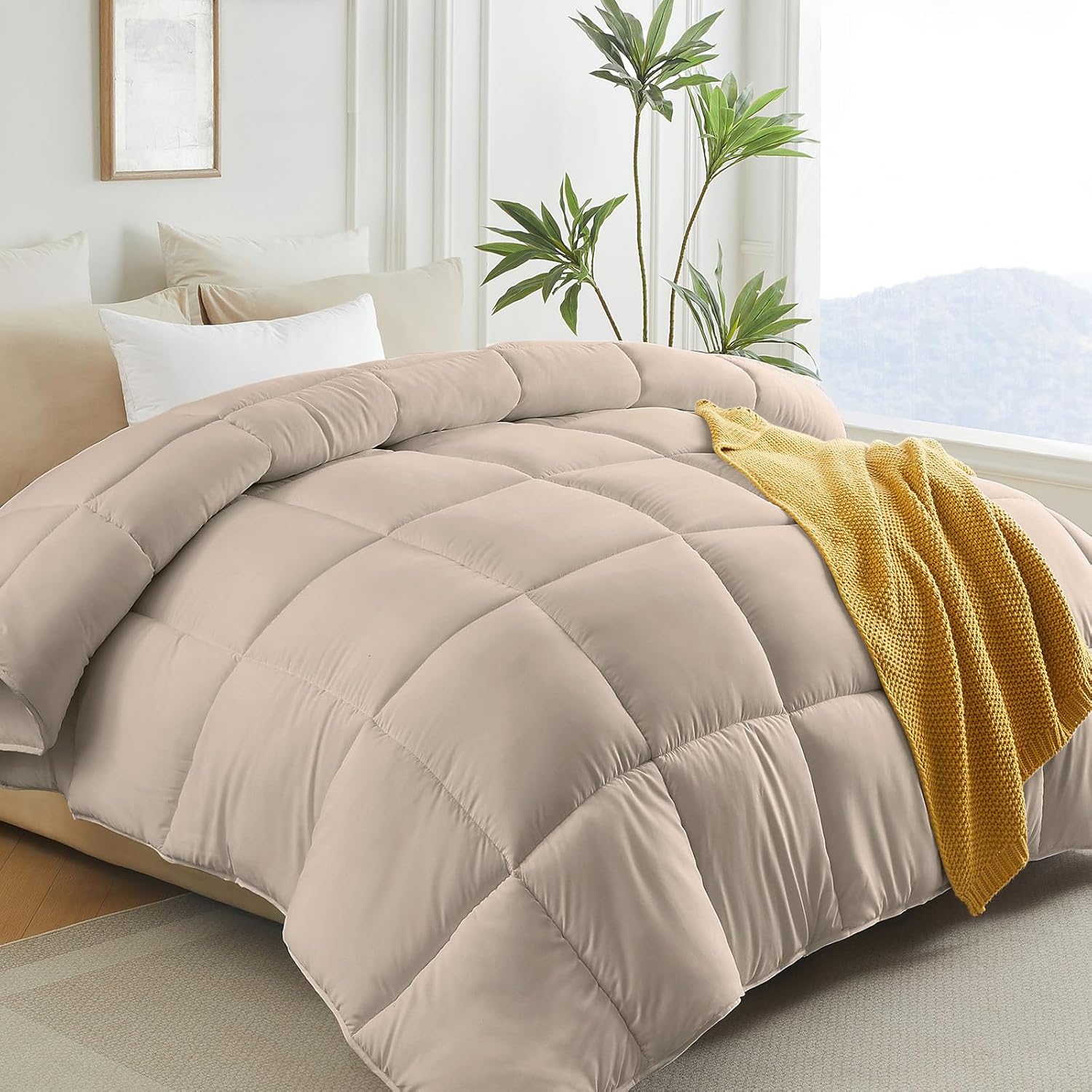 L LOVSOUL Down Alternative Twin (Beige)