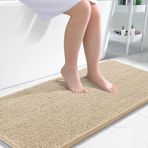 OLANLY Bathroom Rugs 47x24