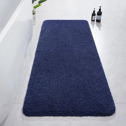 AROGAN 24x60 Navy Microfiber Rug