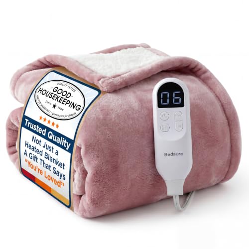 Bedsure Heated Throw (Woodrose)