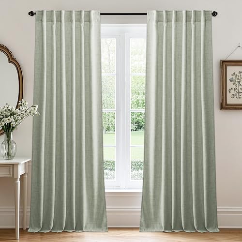 RYB HOME Linen Sheer 108in