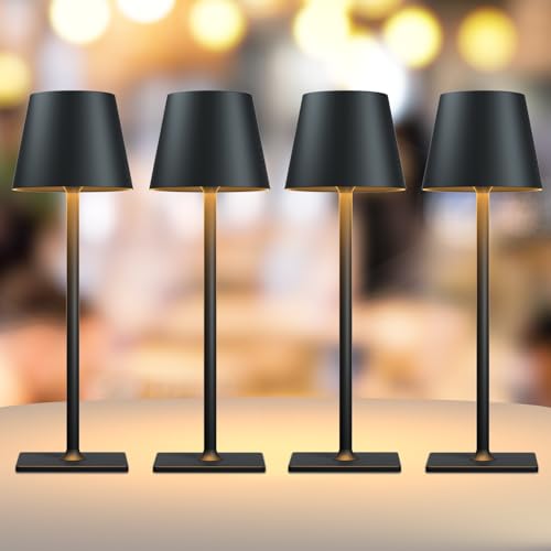 Yogaret 4 Pack Rechargeable Table Lamps