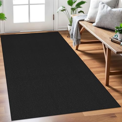 EARTHALL Woven Area Rug 3x5 (Black/Grey)