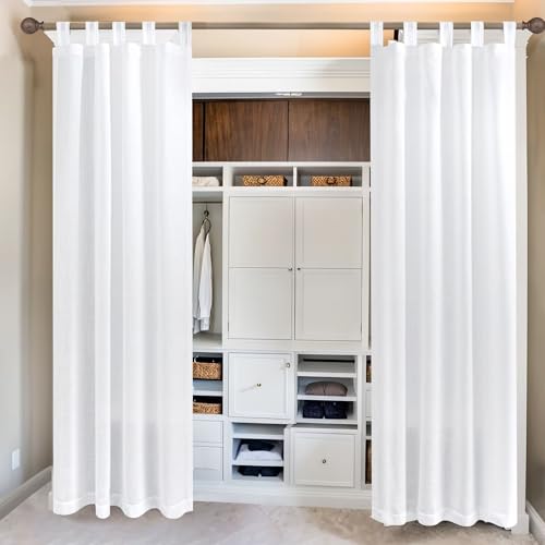 KOUFALL Closet Curtain for Open Closet Door