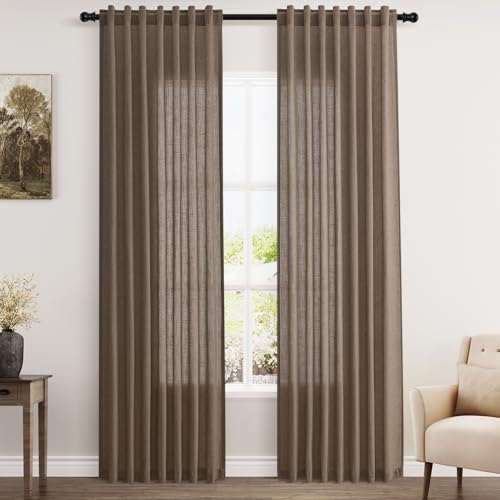 Light Brown Linen Curtains