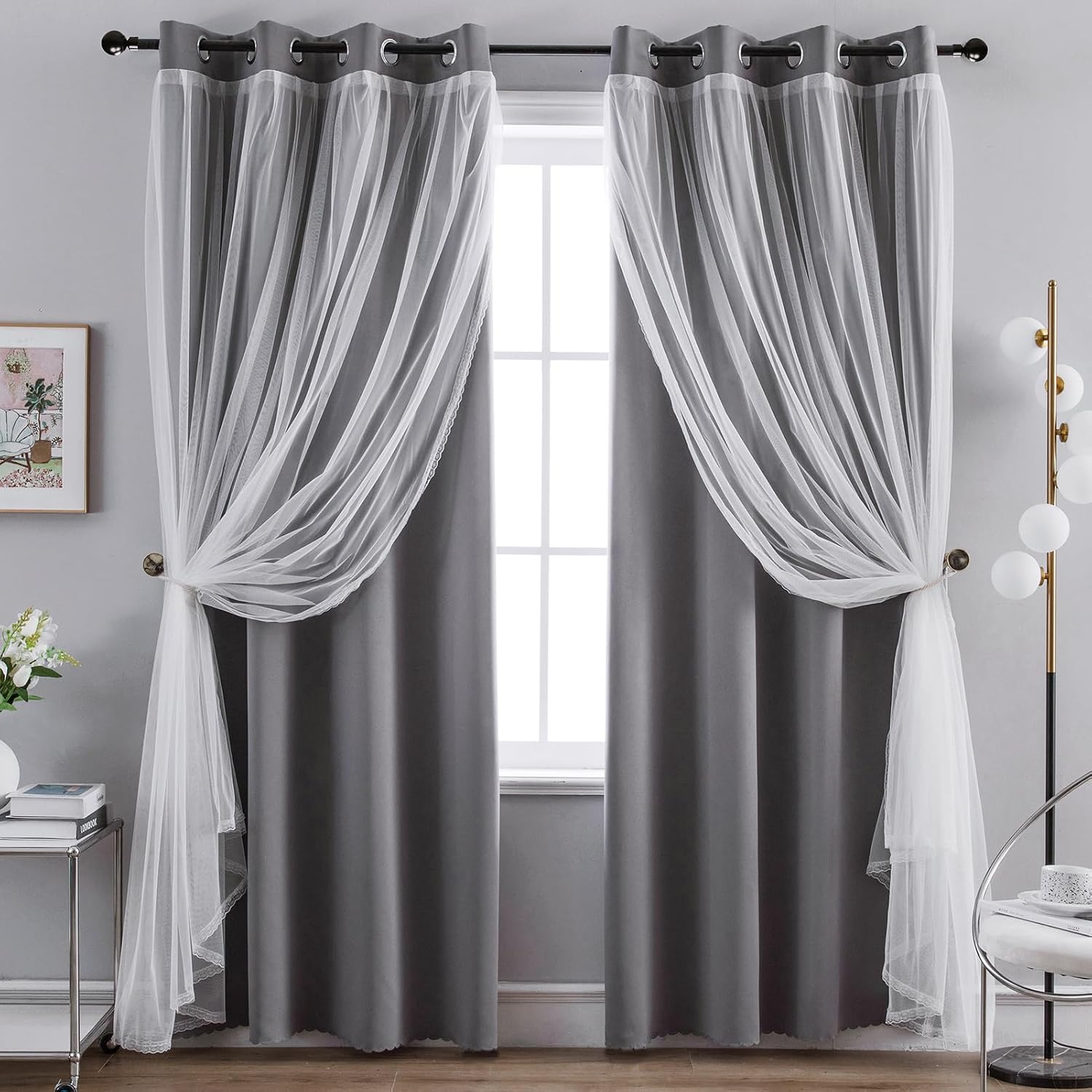 Anytime Home Curtains Blackout & Sheer