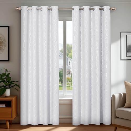 Deconovo White Curtains