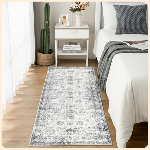 Istana Hallway Runner Rug 2.5x8 Navy