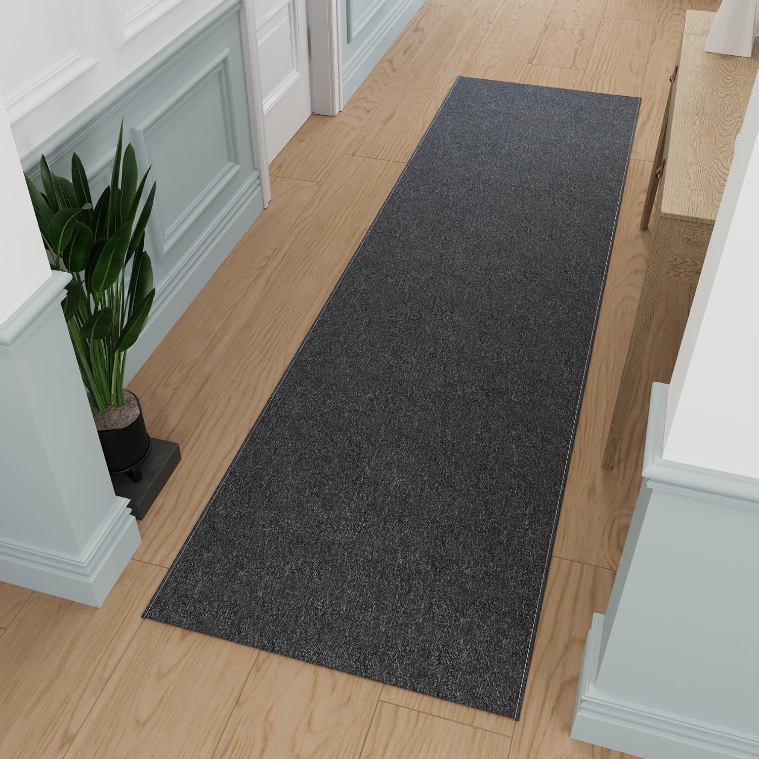 Ottomanson 2' x 16' Ultra-Thin Black