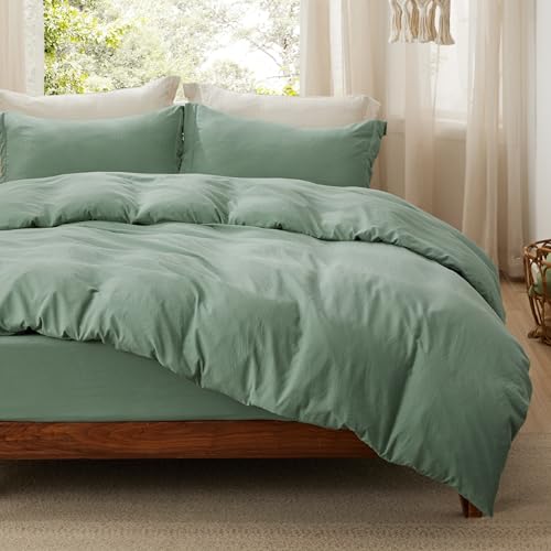 Bedsure King Duvet Cover with Fitted Sheet