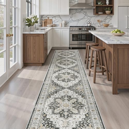 Madane Runner Rug (Black, 2 x 10)