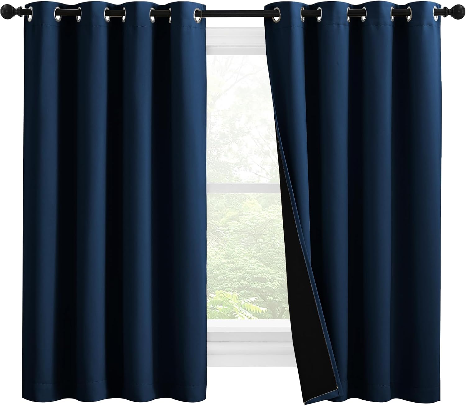 NICETOWN 100% Blackout Curtains (55x57)