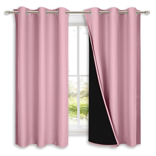 NICETOWN 100% Blackout Curtains (42x63)