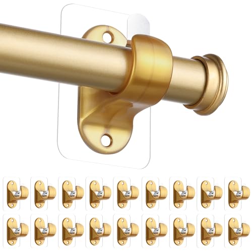 ANDGOO 18 Pack No Hole Curtain Rod Hangers